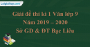 Đề thi kì 1 môn Văn lớp 9 năm 2019 – 2020 quận Bình Tân