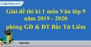 Đề thi kì 1 môn Văn lớp 9 năm 2019 – 2020 quận Hai Bà Trưng