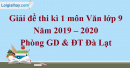 Đề thi kì 1 môn Văn lớp 9 năm 2019 – 2020 huyện Quốc Oai