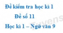 Đề số 12 – Đề kiểm tra học kì 1 (Đề thi học kì 1) – Ngữ văn 9