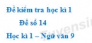 Đề số 15 – Đề kiểm tra học kì 1 (Đề thi học kì 1) – Ngữ văn 9