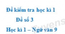 Đề số 4 – Đề kiểm tra học kì 1 (Đề thi học kì 1) – Ngữ văn 9
