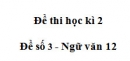 Đề số 4 – Đề kiểm tra học kì 2  – Ngữ văn 12