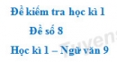 Đề số 9 – Đề kiểm tra học kì 1 (Đề thi học kì 1) – Ngữ văn 9