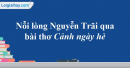 Phân tích bài thơ Cảnh ngày hè