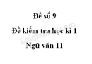 Đề số 10 – Đề kiểm tra học kì 1 – Ngữ văn 11