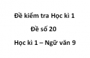 Đề số 21 – Đề kiểm tra học kì 1 (Đề thi học kì 1) – Ngữ văn 9