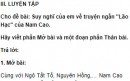 Soạn bài Luyện tập làm bài nghị luận về tác phẩm truyện (hoặc đoạn trích)