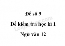 Đề số 10 – Đề kiểm tra học kì 1 – Ngữ văn 12