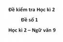 Đề số 2 – Đề kiểm tra học kì 2 (Đề thi học kì 2) – Ngữ văn 9