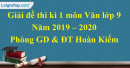 Đề thi kì 1 môn Văn lớp 9 năm 2019 – 2020 quận Cầu Giấy