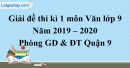 Đề thi kì 1 môn Văn lớp 9 năm 2019 – 2020 Đức Hòa