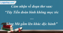 Cảm nhận về hình tượng thiên nhiên và con người Việt Bắc qua đoạn thơ: “Ta về, mình có nhớ ta… ân tình thủy chung” trong bài Việt Bắc