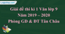 Đề thi kì 1 môn Văn lớp 9 năm 2019 – 2020 quận 7