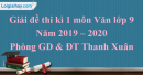 Đề thi kì 1 môn Văn lớp 9 năm 2019 – 2020 quận Long Biên
