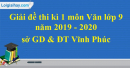 Đề thi kì 1 môn Văn lớp 9 năm 2019 – 2020 quận Bắc Từ Liêm