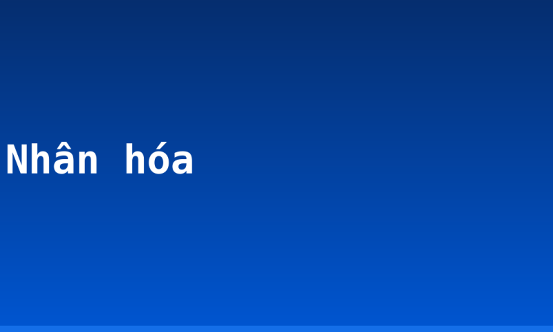 Nhân hóa