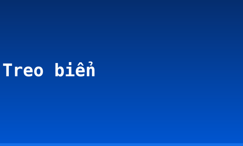 Treo biển