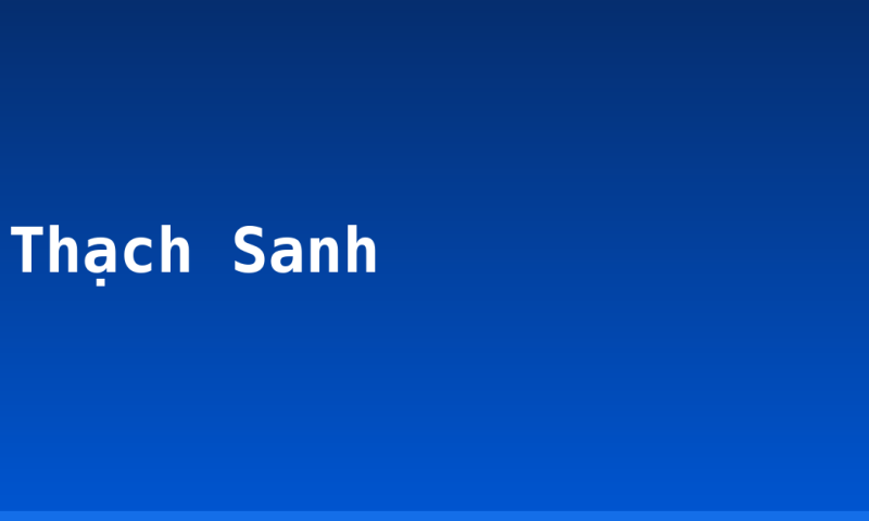 Thạch Sanh