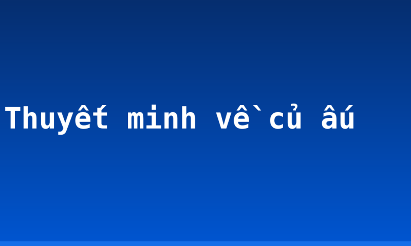 Thuyết minh về củ ấu
