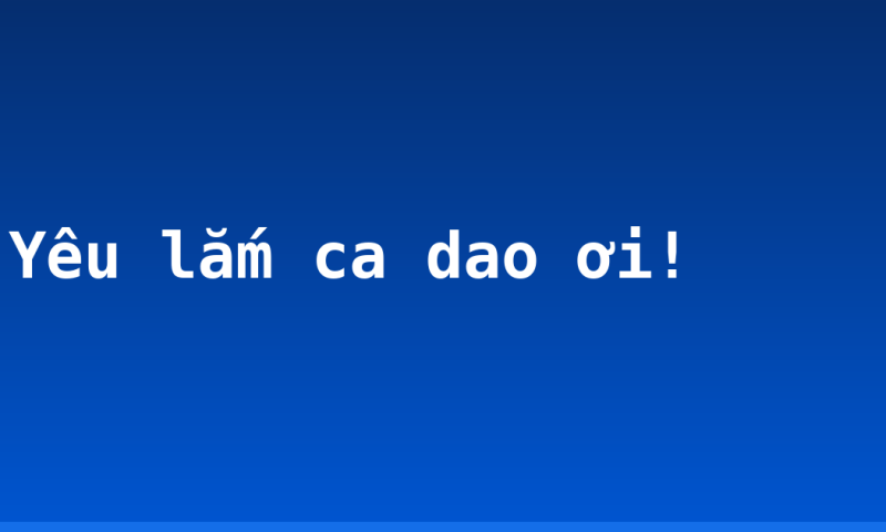 Yêu lắm ca dao ơi!