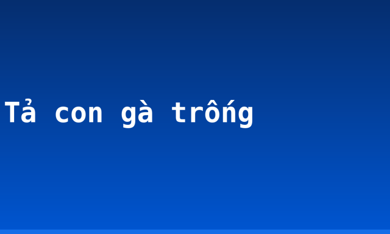 Tả con gà trống