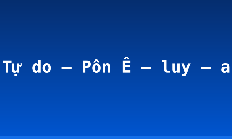 Tự do – Pôn Ê – luy – a