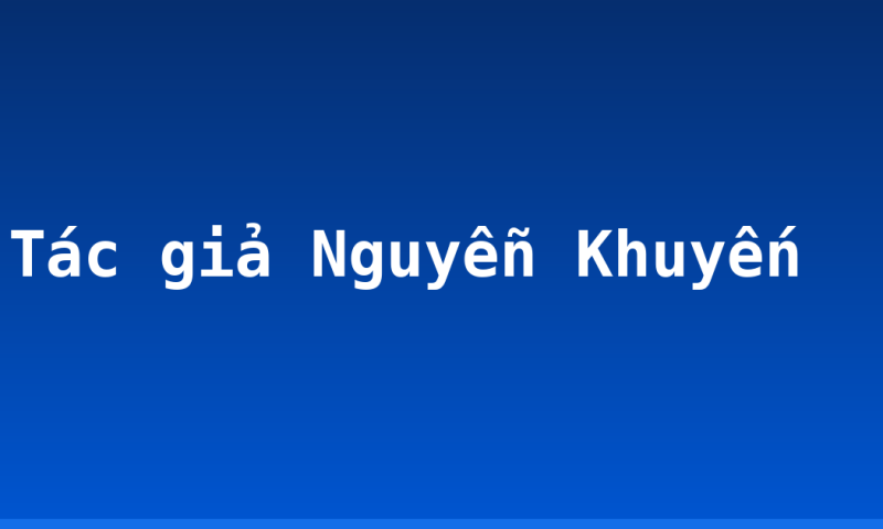 Tác giả Nguyễn Khuyến