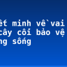Thuyết minh về vai trò của cây cối bảo vệ môi trường sống
