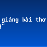 Bình giảng bài thơ “Sóng”