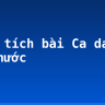Phân tích bài Ca dao hài hước