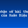 Cảm nhận về bài thơ Vội vàng của Xuân Diệu