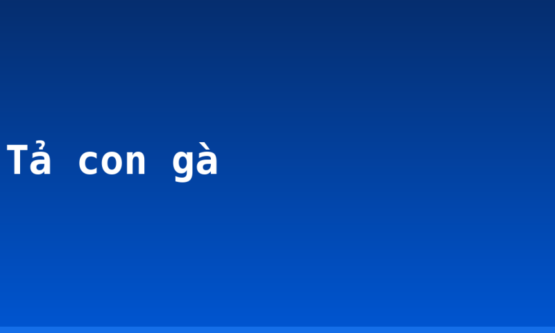 Tả con gà