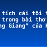 Phân tích cái tôi trữ tình trong bài thơ “Tràng Giang” của Huy Cận