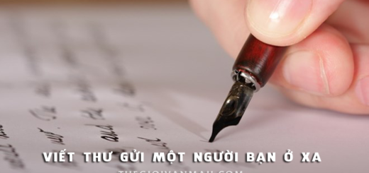 Viết thư gửi một người bạn ở xa